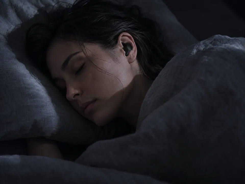 Sleep: sleep staging indication from in-ear EEG.